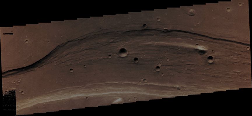 Features of Shalbatana Vallis (Absolute Natural Colors; credits for the additional process. and color.: Dr Paolo C. Fienga - Lunexit Team)
Orbit Number: 44005 
Latitude: 13,834° North 
Longitude: 317,526° East 
Instrument: VIS 
Captured: November, 15th, 2011
Mars Local Time (M.L.T.): 16:10 (Middle Afternoon)


Parole chiave: Mars from orbit - Channels - Shalbatana Vallis
