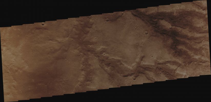 Drainage Channels (Absolute Natural Colors; credits for the additional process. and color.: Dr Paolo C. Fienga - Lunexit Team)
Orbit Number: 42629 
Latitude: 17,3829° South 
Longitude: 66,1718° East 
Instrument: VIS 
Captured: July, 25th, 2011
Marl Local Tima (M.L.T.): 08:03 (Morning Hours)


Parole chiave: Mars from orbit - Channels - Drainage Channels' Network