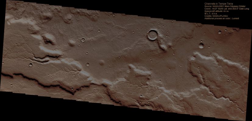 Features of Tempe Terra (Absolute Natural Colors; credits for the additional process. and color.: Dr Paolo C. Fienga)
nessun commento
Parole chiave: Mars from orbit - Channel - Tempe Terra Region