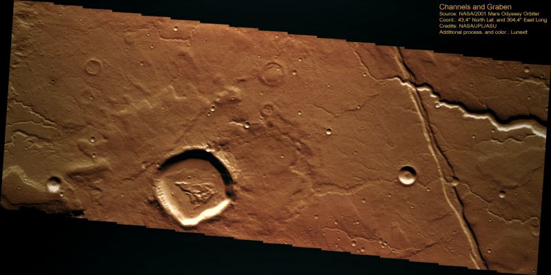Unnamed Channel (Natural Colors/Tri-Chromatic Version; credits: Dr Paolo C. Fienga - Lunexit Team)
nessun commento
Parole chiave: Mars from orbit - Channels and Graben