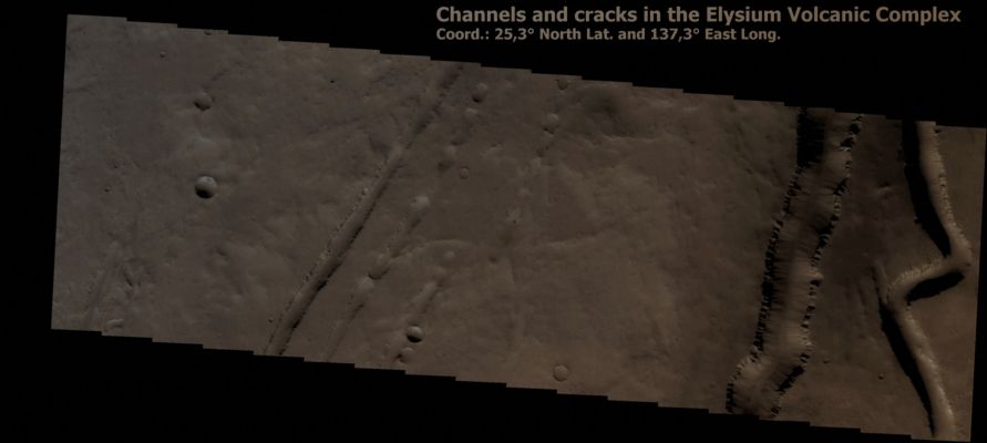 Channels and Cracks in Elysium Planitia (Natural Colors; credits for the additional process. and color.: Dr Paolo C. Fienga - Lunexit Team)
nessun commento
Parole chiave: Mars from orbit - Chaotic Terrain - Elysium Planitia