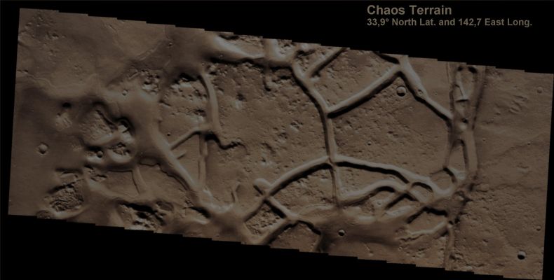 Chaos Terrain (Absolute Natural Colors; credits for the additional process. and color.: Dr Paolo C. Fienga - Lunexit Team)
nessun commento
Parole chiave: Mars from orbit - Chaos Terrain