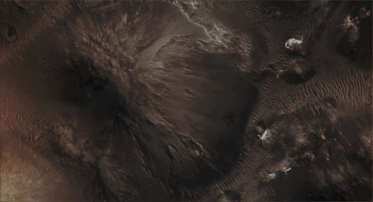 The "Many Faces" of Aram Chaos (4 - EDM n. 3 - Enhanced and Darkened Absolute Natural Colors; credits for the additional process. and color.: Dr Paolo C. Fienga/Lunar Explorer Italia/Italian Planetary Foundation)
nessun commento
Parole chiave: Mars from orbit - Chaotic Terrain - Aram Chaos