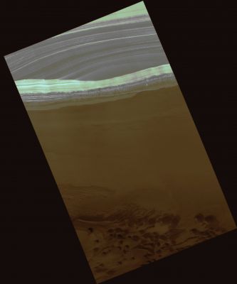Chasma Boreale (False Colors)
nessun commento
Parole chiave: Mars from orbit - Chasma Borealis Region