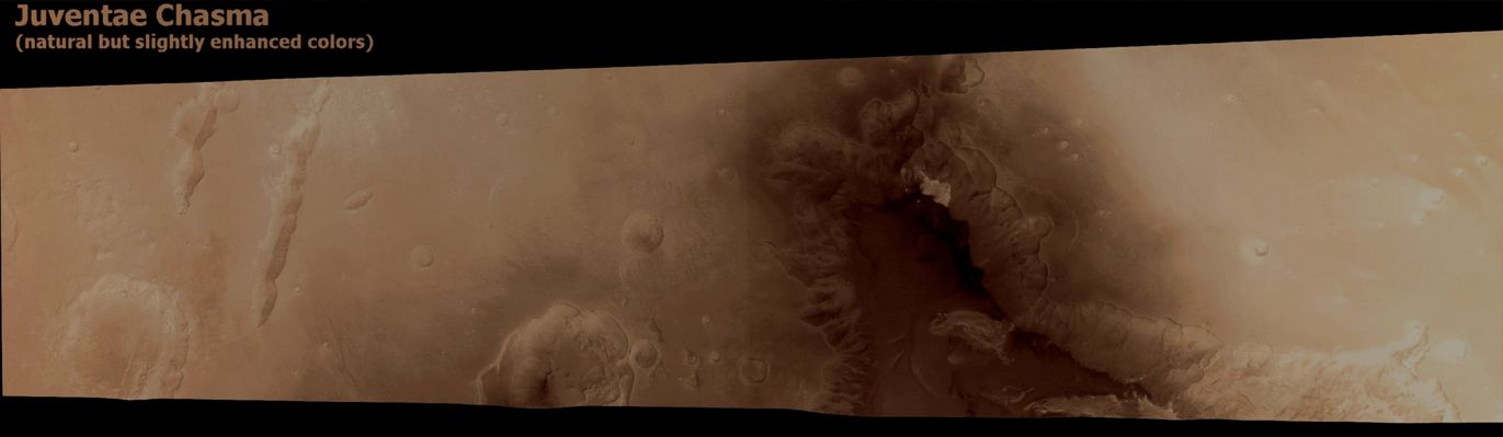 Juventae Chasma (Natural Colors, Tri-Chromatic Version - credits for the additional process. and color.: Dr Paolo C. Fienga - Lunexit Team)
nessun commento
Parole chiave: Mars from orbit - Juventae Chasma Region