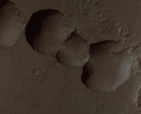 Collapse Pits, East of Tharsis Region (Absolute Natural Colors; additional process.: Dr Paolo C. Fienga - Lunexit Team)
nessun commento
Parole chiave: Mars from orbit - Collapse Features - Pits