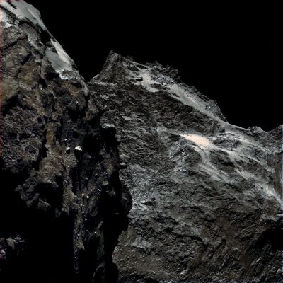 A view of Comet Churyumov-Gerasimenko
Un "piccolo" Tributo dato dalla prestigiosa rubrica quotidiana NASA "Astronomy Picture Of The Day" ai nostri Amici e Partner, Marco Faccin ed Elisabetta Bonora. Guardate su http :// apod. nasa. gov/ apod/ astropix.html di lunedì, 15 Settenbre 2014. Complimenti, di Cuore! E, sia detto per Onestà Intellettuale, qui, Lunexit, non c'entra nulla. Il nostro è solo un Omaggio a due OTTIMI Partners. Ma Lunexit, su questo Lavoro, non ha credito alcuno.
Parole chiave: Comets - Comet Churyumov-Gerasimenko