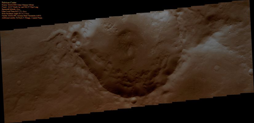 Balvicar Crater (Natural Colors; credits for the additional process. and color.: Dr Paolo C. Fienga - Lunexit Team)
nessun commento
Parole chiave: Mars from orbit - Craters - Balvicar Crater