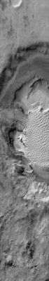 Warm Dunes inside Rabe Crater (Daytime IR)
Coord.: 43,8° South Lat. and 34,4° East Long.
Parole chiave: Mars from orbit - Craters - Rabe Crater