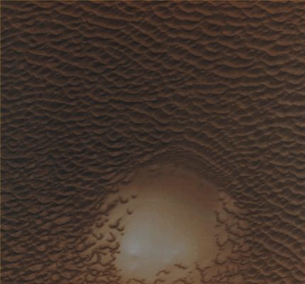 Almost Buried Unnamed Crater in the North Polar Erg (Absolute Natural Colors; credits for the additional process. and color.: Dr Paolo C. Fienga - Lunexit Team)
nessun commento
Parole chiave: Mars from orbit - North Polar Features - The Erg