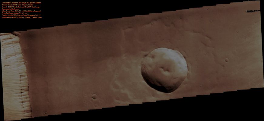 Unnamed Crater on the Edge of Ophir Chasma (Absolute Natural Colors; credits: Dr Paolo C. Fienga - Lunexit Team)
nessun commento
Parole chiave: Mars from orbit - Craters - Unnamed Crater - Ophir Chasma Region