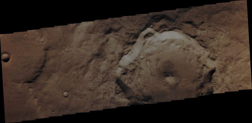 Possible Secondary Crater in Terra Cimmeria (Absolute Natural Colors; credits for the additional process. and color.: Dr Paolo C. Fienga - Lunar Explorer Italia)  
Orbit Number: 43050 
Latitude: 21,179° South
Longitude: 163,038° East 
Instrument: VIS 
Captured: August, 28, 2011


Parole chiave: Mars from orbit - Craters - Possible Secondary Crater
