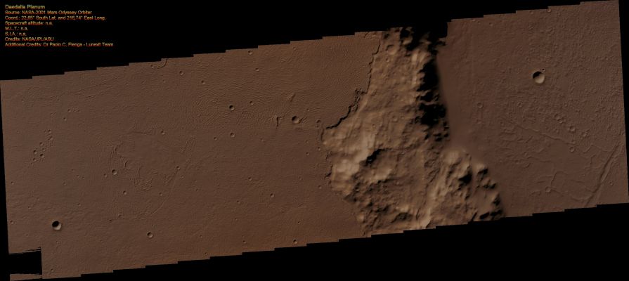 Daedalia Planum (Absolute Natural Colors; credits for the additional process. and color.: Dr Paolo C. Fienga - Lunexit Team)
nessun commento
Parole chiave: Mars from orbit - Daedalia Planum