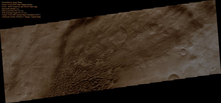 Dunes in Aonia Terra (Enhanced Absolute Natural Colors; credits for the additional process. and color.: Dr Paolo C. Fienga - Lunexit Team)
nessun commento
Parole chiave: Mars from orbit - Dunes - Aonia Terra Region
