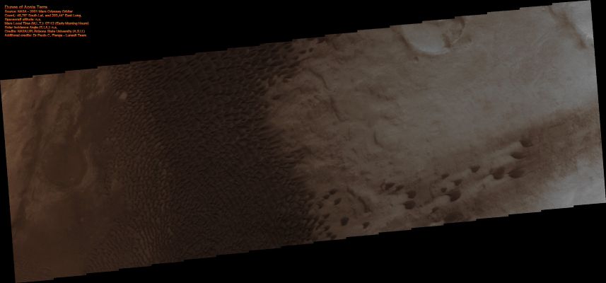 Dunes in Aonia Terra (Enhanced Natural Colors; credits: Dr Paolo C. Fienga - Lunexit Team)
nessun commento
Parole chiave: Mars from orbit - Dunes - Aonia Terra Region