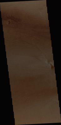 Dunes in Kasei Valles (Natural Colors; credits for the additional process. and color.: Dr Paolo C. Fienga - Lunexit Team)
This small group of dunes in located within Kasei Valles.

Orbit Number: 37716 
Latitude: 25,887° North
Longitude: 297,492° East 
Instrument: VIS 
Captured: 2010, June, 15th
Parole chiave: Mars from orbit - DUnes - Kasei Valles