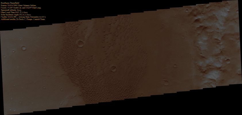 Southern Dunefield (Absolute Natural Colors; credits: Dr Paolo C. Fienga - Lunexit Team)
nessun commento
Parole chiave: Mars from orbit - Dunes