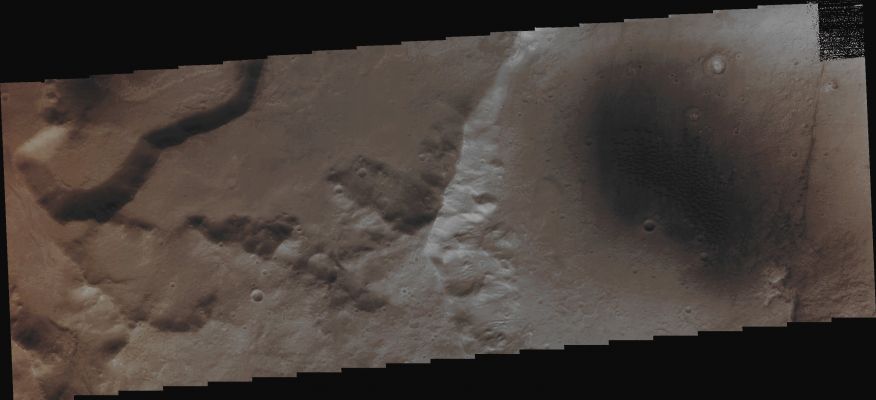Dunes in Tempe Terra (Absolute Natural Colors; credits for the additional process. and color.: Drr Gianluigi Barca and Paolo C. Fienga - Lunexit Team)
Orbit Number: 44792 
Latitude: 34,494° North 
Longitude: 306,000° East 
Instrument: VIS 
Captured: January, 19th, 2012
Mars Local Solar Time: 10:39 (Late Morning Hours)


Parole chiave: Mars from orbit - Dunefield - Unnamed Crater in Tempe Terra