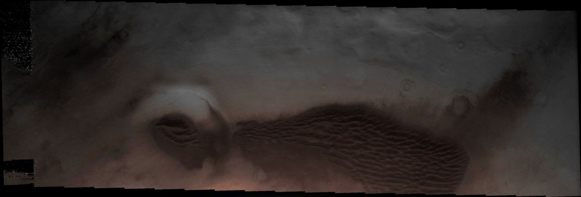 Dunes in Terra Cimmeria (Absolute Natural Colors; credits for the additional process. and color.: Dr Paolo C. Fienga - Lunexit Team)
nessun commento
Parole chiave: Mars from orbit - Dunes - Terra Cimmeria Region