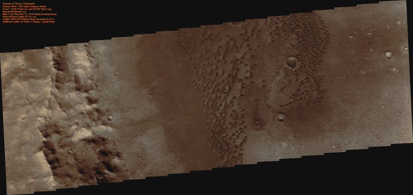 Dunes in Terra Cimmeria (Enhanced Natural Colors; credits: Dr Paolo C. Fienga - Lunexit Team)
nessun commento
Parole chiave: Mars from orbit - Dunes - Terra Cimmeria Region