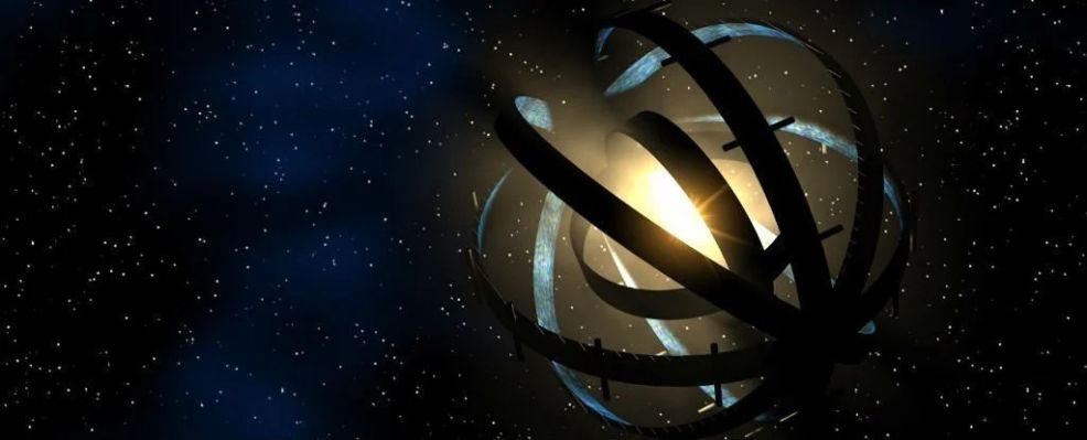 The Dyson Sphere
A Dyson Sphere is a hypothetical megastructure that encompasses a star and captures a large percentage of its power output. The concept is a thought experiment that attempts to imagine how a spacefaring civilization would meet its energy requirements once those requirements exceed what can be generated from the home planet's resources alone. Because only a tiny fraction of a star's energy emissions reaches the surface of any orbiting planet, building structures encircling a star would enable a civilization to harvest far more energy.

The earliest modern imagining of such a structure was by Olaf Stapledon in his science fiction novel Star Maker (1937). The same concept was later used by physicist Freeman Dyson in his 1960 paper "Search for Artificial Stellar Sources of Infrared Radiation". Dyson speculated that such structures would be the logical consequence of the escalating energy needs of a technological civilization and would be a necessity for its long-term survival. 
Parole chiave: Mega structure