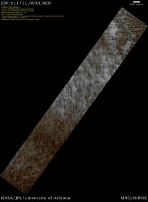 South Polar Spiders (Natural Colors; credits: Lunar Explorer Italia)
nessun commento
Parole chiave: Mars from orbit - South Polar Regions - Spiders