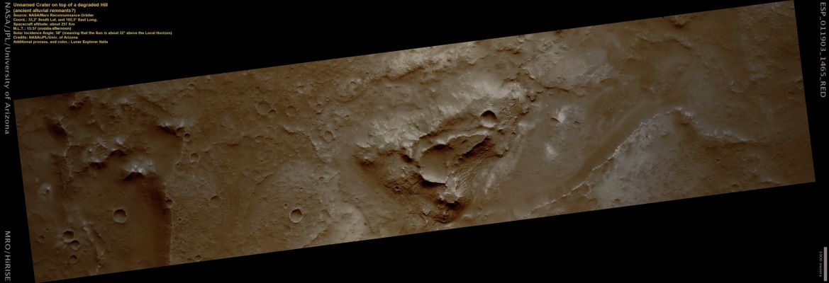 Old Features (Natural Colors; credits: Lunar Explorer Italia)
nessun commento
Parole chiave: Mars from orbit - Craters - Unnamed Crater