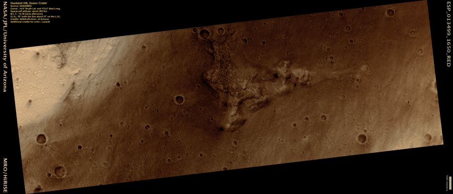 Husband Hill - Gusev Crater (CTX Frame- Natural Colors; credits: Lunexit)
nessun commento
Parole chiave: Mars from orbit - Craters - Gusev Crater