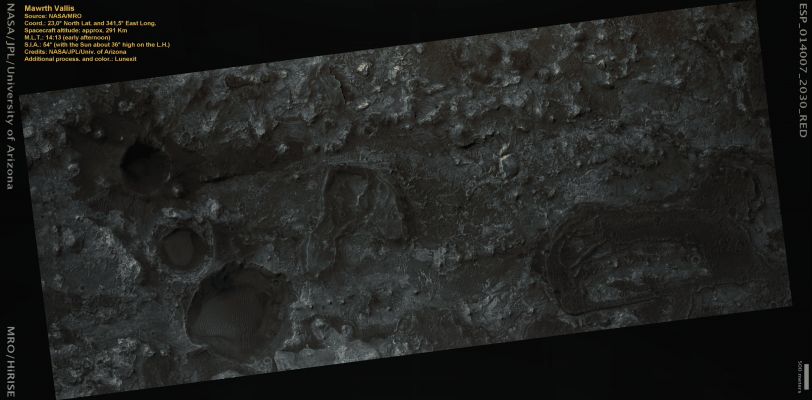 Mawrth Vallis (Blue Filter ON - Red Filter OFF - Natural Colors; credits: Lunexit)
nessun commento
Parole chiave: Mars from orbit - Mawrth Vallis Region