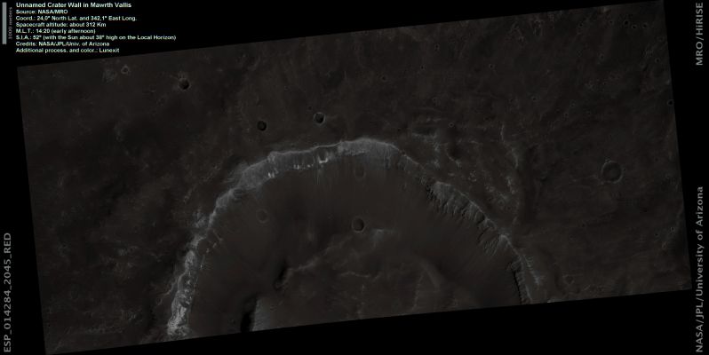 Unnamed Crater in Mawrth Vallis Region (Natural Colors; credits: Lunexit)
nessun commento
Parole chiave: Mars from orbit - Craters - Unnamed Crater in Mawrth Vallis