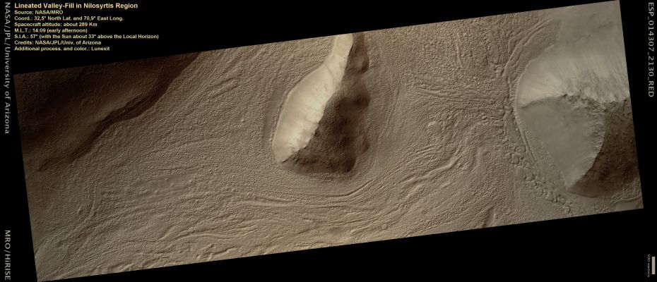 Lineated Valley-Fill in Nilosyrtis Region (Natural Colors; credits: Lunexit)
nessun commento
Parole chiave: Mars from orbit - Nilosyrtis Region
