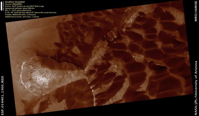 Aeolian Features Monitoring (Natural Colors; credits: Lunar Explorer Italia)
nessun commento
Parole chiave: Mars from orbit - Dunes