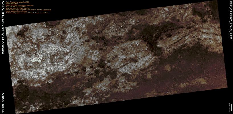 Mawrth Vallis (Absolute Natural Colors; credits: Dr Paolo C. Fienga - Lunexit Team)
nessun commento
Parole chiave: Mars from orbit - Mawrth Vallis