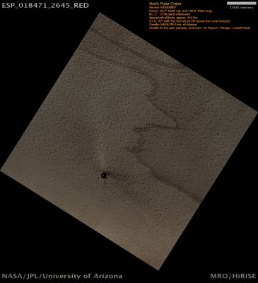 North Polar Crater (Natural Colors; credits for the additional process. and color.: Dr Paolo C. Fienga - Lunexit Team)
nessun commento
Parole chiave: Mars from orbit - North Polar Features - Crater