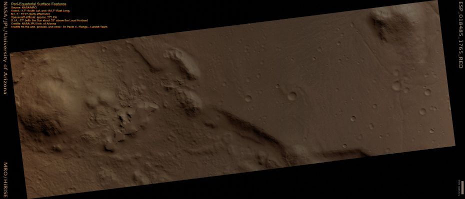 Peri-Equatorial Scarp and Fans (Natural Colors; credits for the additional process. and color.: Dr Paolo C. Fienga - Lunexit Team)
nessun commento
Parole chiave: Mars from orbit - Peri-Equatorial Surface Features