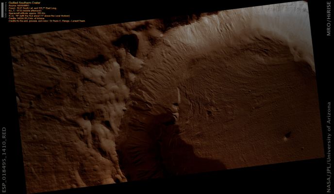Gullied Crater Wall (Natural Colors; credits for the additional process. and color.: Dr Paolo C. Fienga - Lunexit Team)
nessun commento
Parole chiave: Mars from orbit - Craters - Unnamed Crater with Gullies