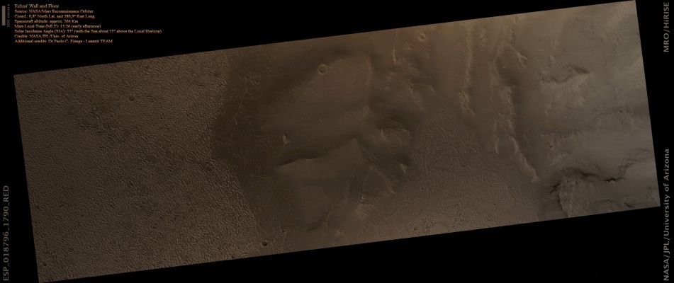 Echus' Floor and Wall (Natural Colors; credits for the additional process. and color.: Dr Paolo C. Fienga - Lunexit Team)
nessun commento
Parole chiave: Mars from orbit - Echus CHasma