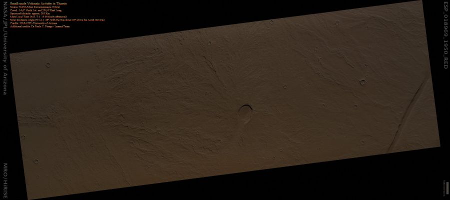 Small-scale Volcanic Activity in Tharsis (Absolute Natural Colors; credits for the additional process. and color.: Dr Paolo C. Fienga - Lunexit Team)
nessun commento
Parole chiave: Mars from orbit - Volcanic Features - Tharsis Region