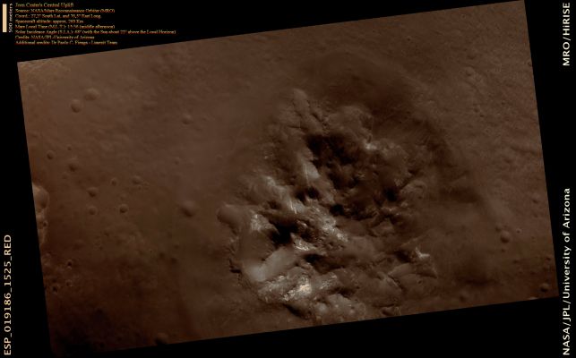The Central Structure of Jorn Crater (Absolute Natural Colors; credits for the additional process. and color.: Dr Paolo C. Fienga - Lunexit Team:)
nessun commento
Parole chiave: Mars from orbit - Craters - Jorn Crater