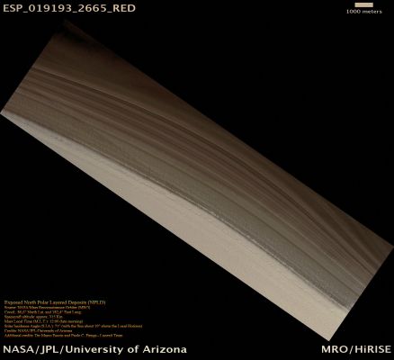 Exposed NPLD (Absolute Natural Colors; credits for the additional process. and color.: Dr Paolo C. Fienga - Lunexit Team)
nessun commento
Parole chiave: Mars from orbit - North Polar Features - NPLD