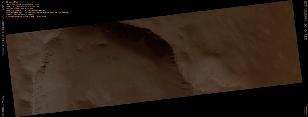 Portion of Huygens Crater (Absolute Natural Colors; credits for the additional process. and color.: Dr Paolo C. Fienga - Lunexit Team)
nessun commento
Parole chiave: Mars from orbit - Craters - Huygens Crater