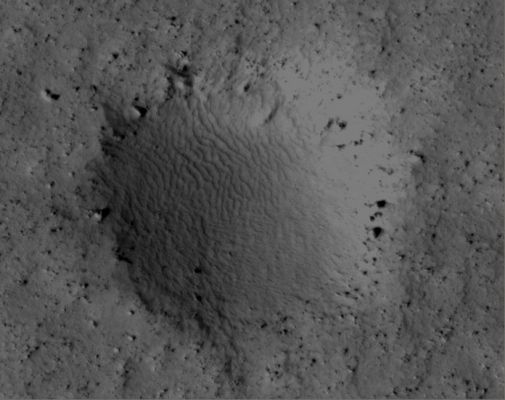 Small and Shallow (Secondary?) Craters in the Northern Plains (credits for the additional process.: Dr Gianluigi Barca - Lunexit Team)
nessun commento
Parole chiave: Mars from orbit - Craters - Secondary Crater