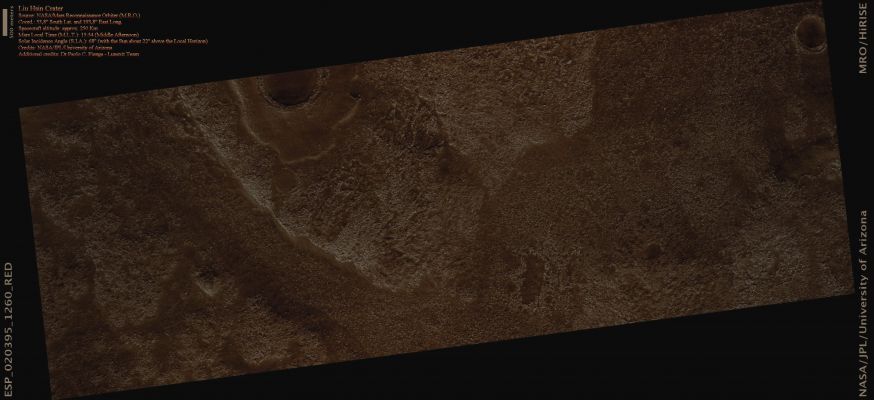 Features of Liu Hsin Crater (Absolute Natural Colors; credits for the additional process. and color.: Dr Paolo C. Fienga - Lunexit Team)
nessun commento
Parole chiave: Mars from orbit - Craters - Liu Hsin Crater