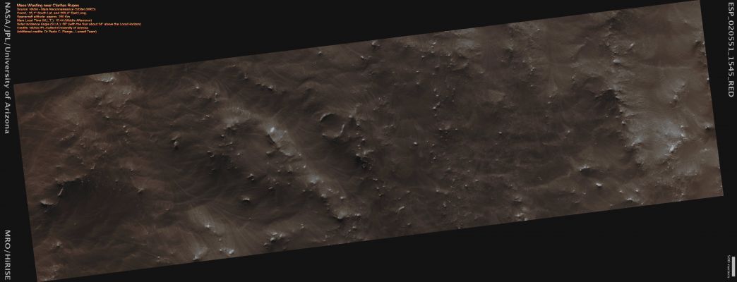 Mass Wasting near Claritas Fossae (Absolute Natural Colors; credits for the additional process. and color.: Dr Gianluigi Barca - Lunexit Team)
nessun commento
Parole chiave: Mars from orbit - Proximities of Claritas Fossae