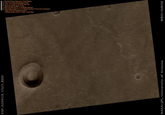 Unnamed Crater and possible "Olivine" Deposits in Solis Planum (Absolute Natural Colors; credits for the additional process. and coloring: Dr Paolo C. Fienga - Lunexit Team)
nessun commento
Parole chiave: Mars from orbit - Solis Planum Region