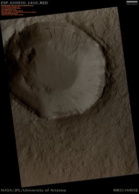 Relatively recent Impact Crater with Gullies and exposed Bedrock (Absolute Natural Colors; credits for the additional process. and color.: Dr Paolo C. Fienga - Lunexit Team)
nessun commento
Parole chiave: Mars from orbit - Craters - Unnamed Crater with Gullies and Bedrock