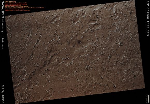 Fresh Impact Site (Natural Colors; credits for the additional process. and color.: Dr Paolo C. Fienga - Lunexit Team)
nessun commento
Parole chiave: Mars from orbit - Craters - Unnamed Fresh Crater