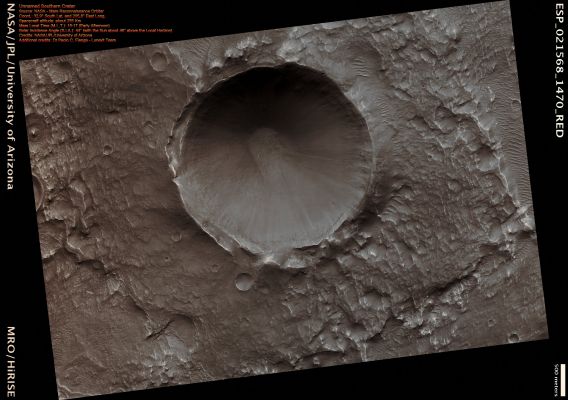 Unnamed Southern Crater with Pedestal (Absolute Natural Colors; credits for the additional process. and color.: Dr Paolo C. Fienga - Lunexit Team)
nessun commento
Parole chiave: Mars from orbit - Craters - Unnamed Crater with Pedestal