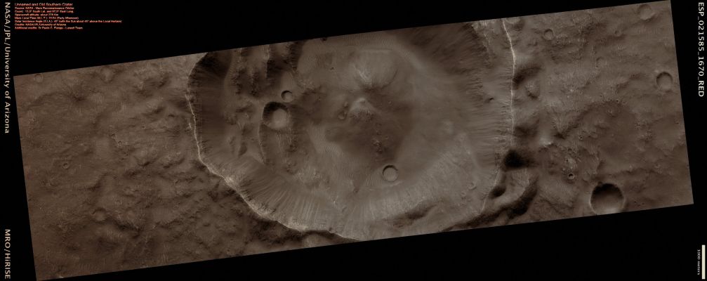 Unnamed Old Crater (Natural Colors; credits: Dr Paolo C. Fienga - Lunexit Team)
nessun commento
Parole chiave: Mars from orbit - Craters - Unnamed Crater with Phyllosilicates