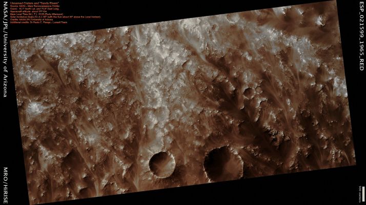 Sandy Rivers and Unnamed Craters (Enhanced Natural Colors; credits: Dr Paolo C. Fienga - Lunexit Team)
nessun commento
Parole chiave: Mars from orbit - Craters - Unnamed Craters